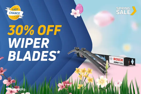 30% Off Wiper Blades