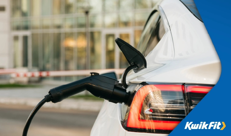 ev plugged in and charging