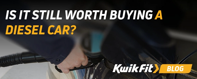 Person fills up their diesel car.