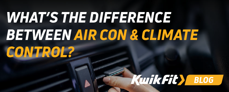 Pressing the air conditioning button inside a car